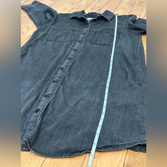 Madewell Gray Denim Shirt Dress size small - Picture 7 of 7